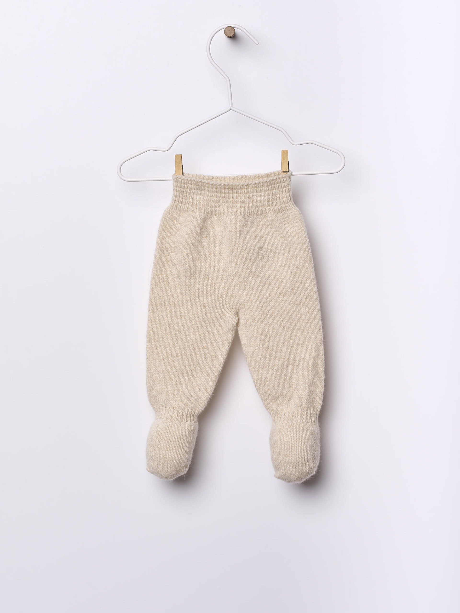 Knitted wool trousers