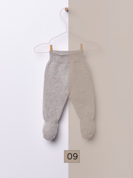 Knitted wool trousers