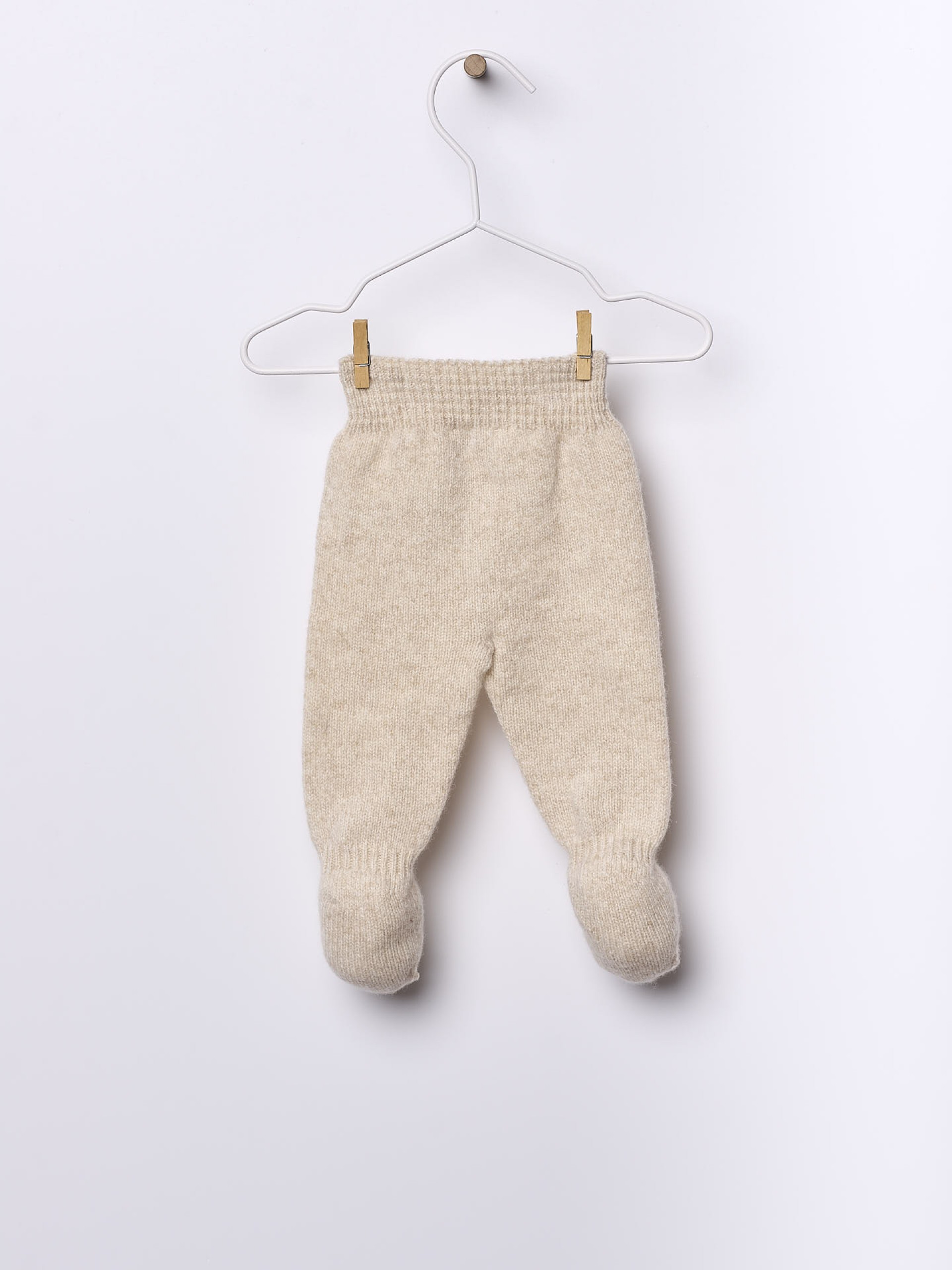 Knitted wool trousers