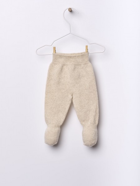 Knitted wool trousers