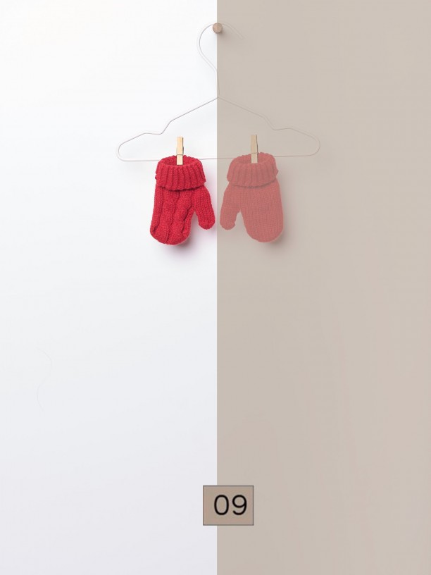 Knitted wool mittens Knitted wool mittens