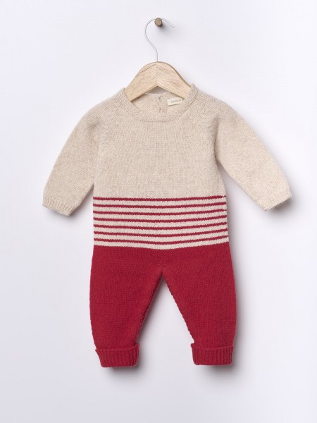 Knitted wool jumpsuit
