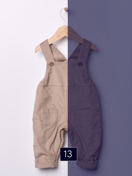 Bombazine dungarees
