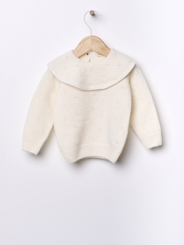 Knitted wool sweater