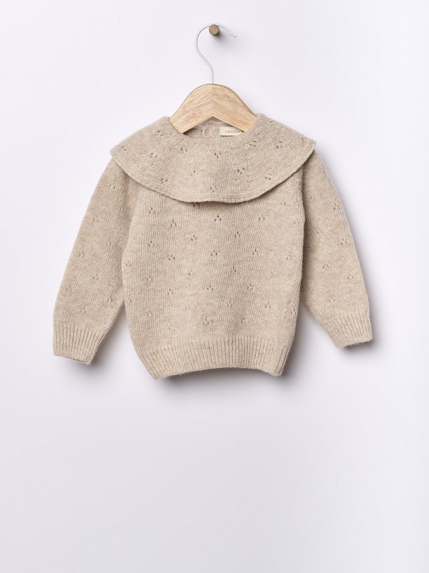 Knitted wool sweater