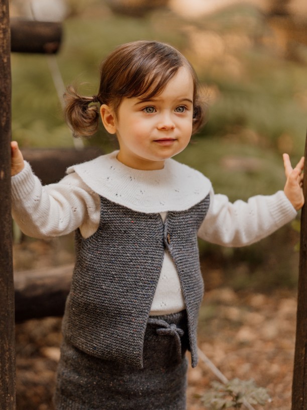 Knitted wool sweater