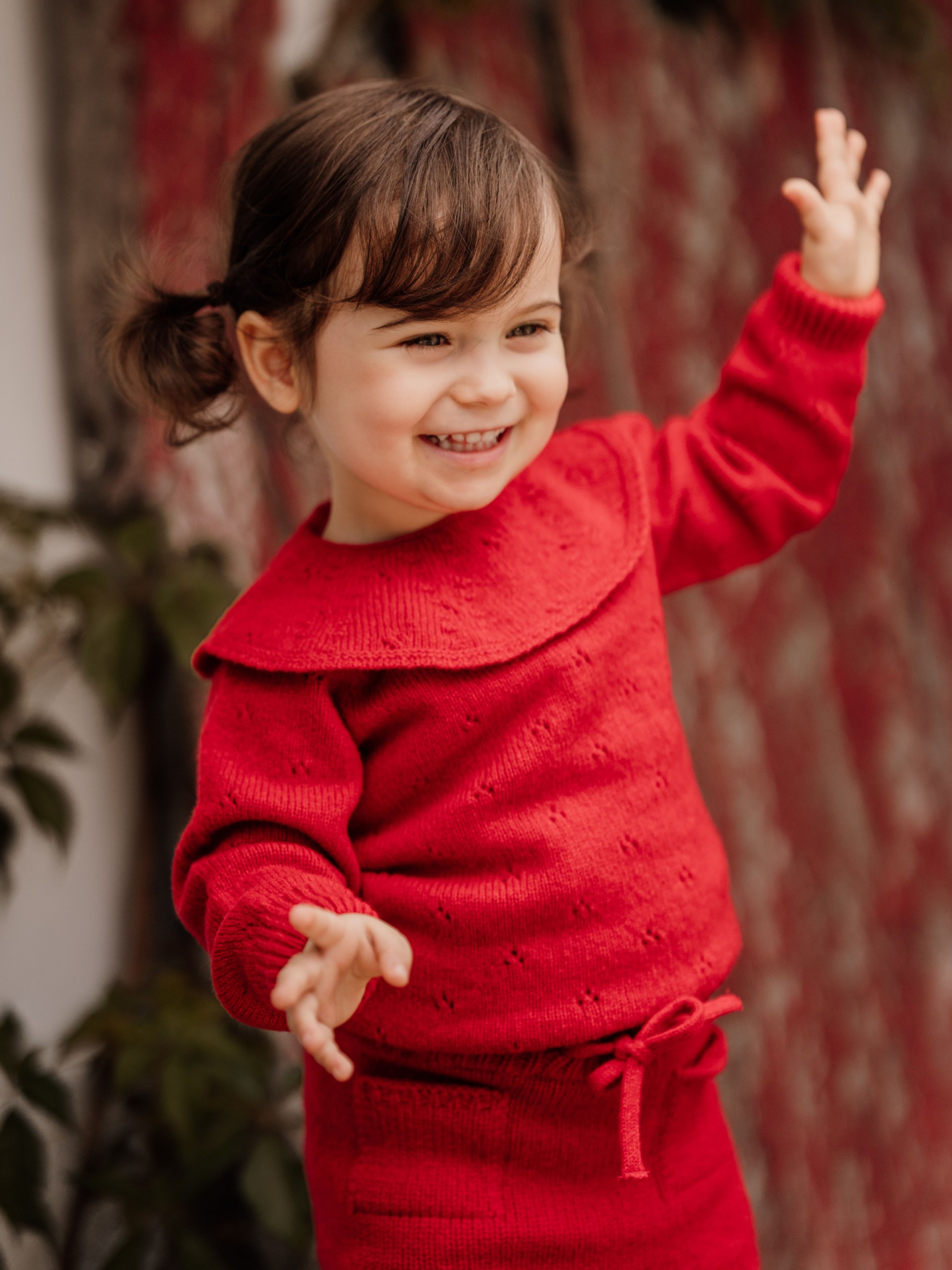 Knitted wool sweater