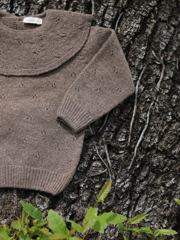 Knitted wool sweater