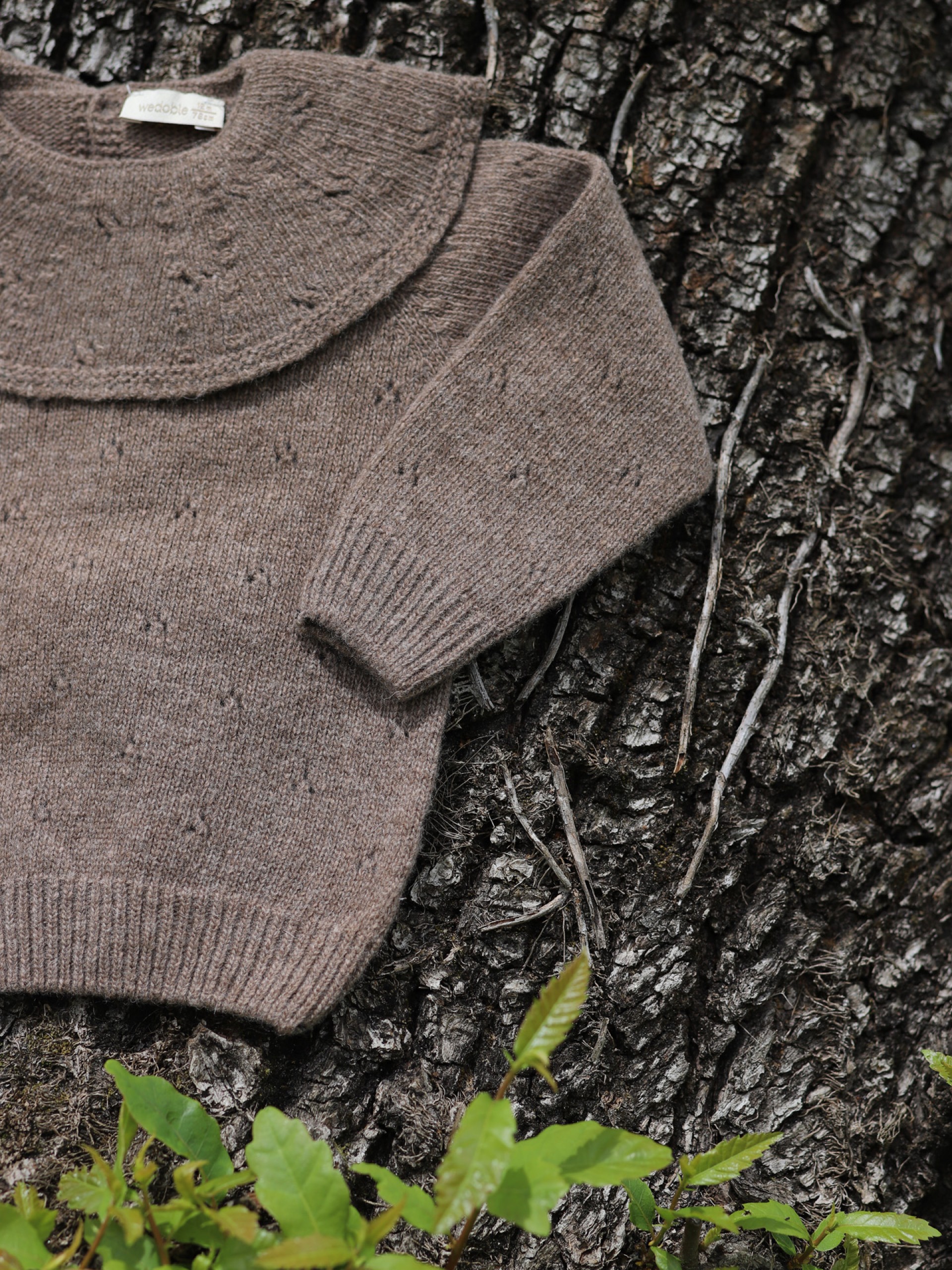 Knitted wool sweater