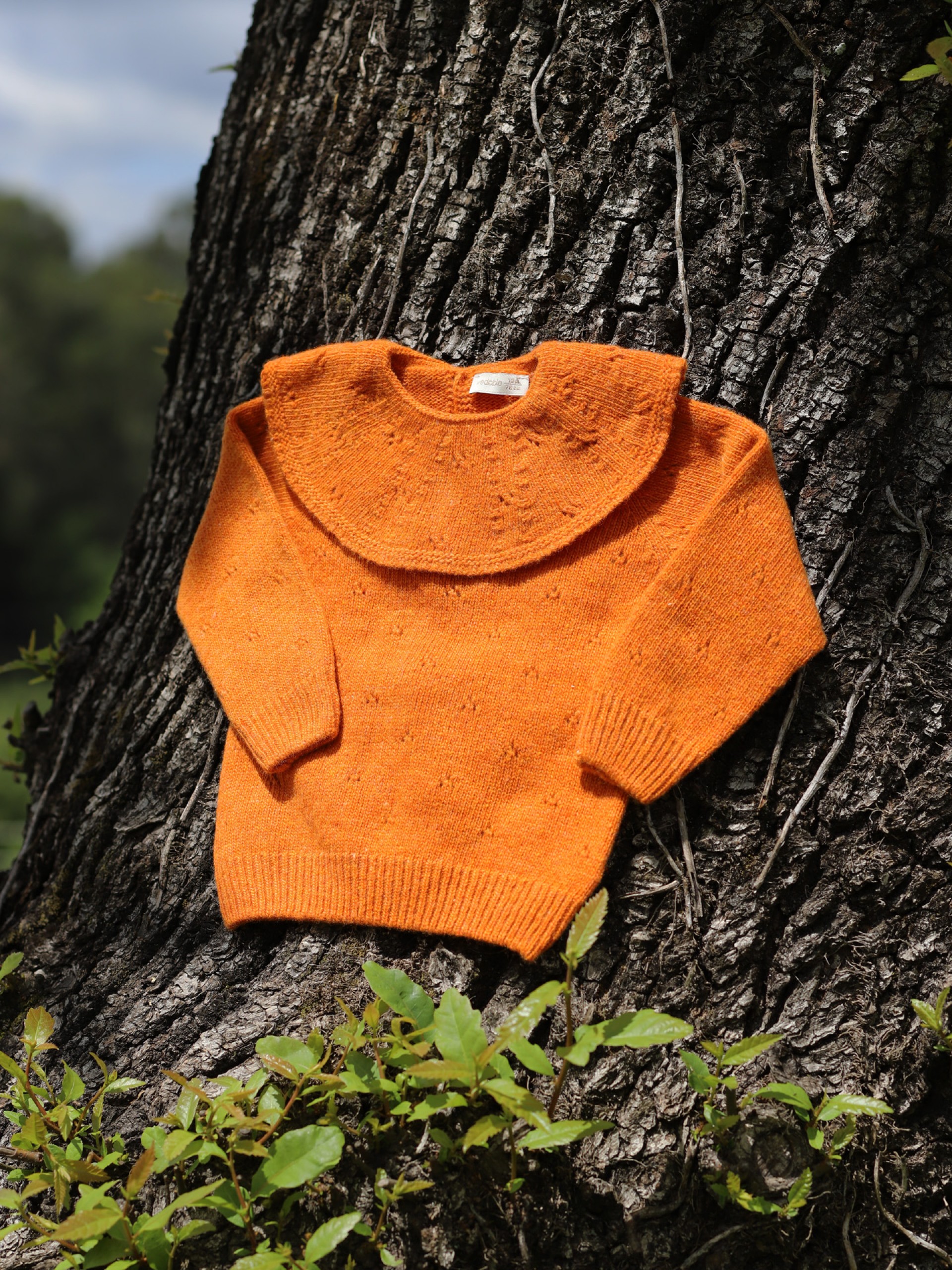 Knitted wool sweater