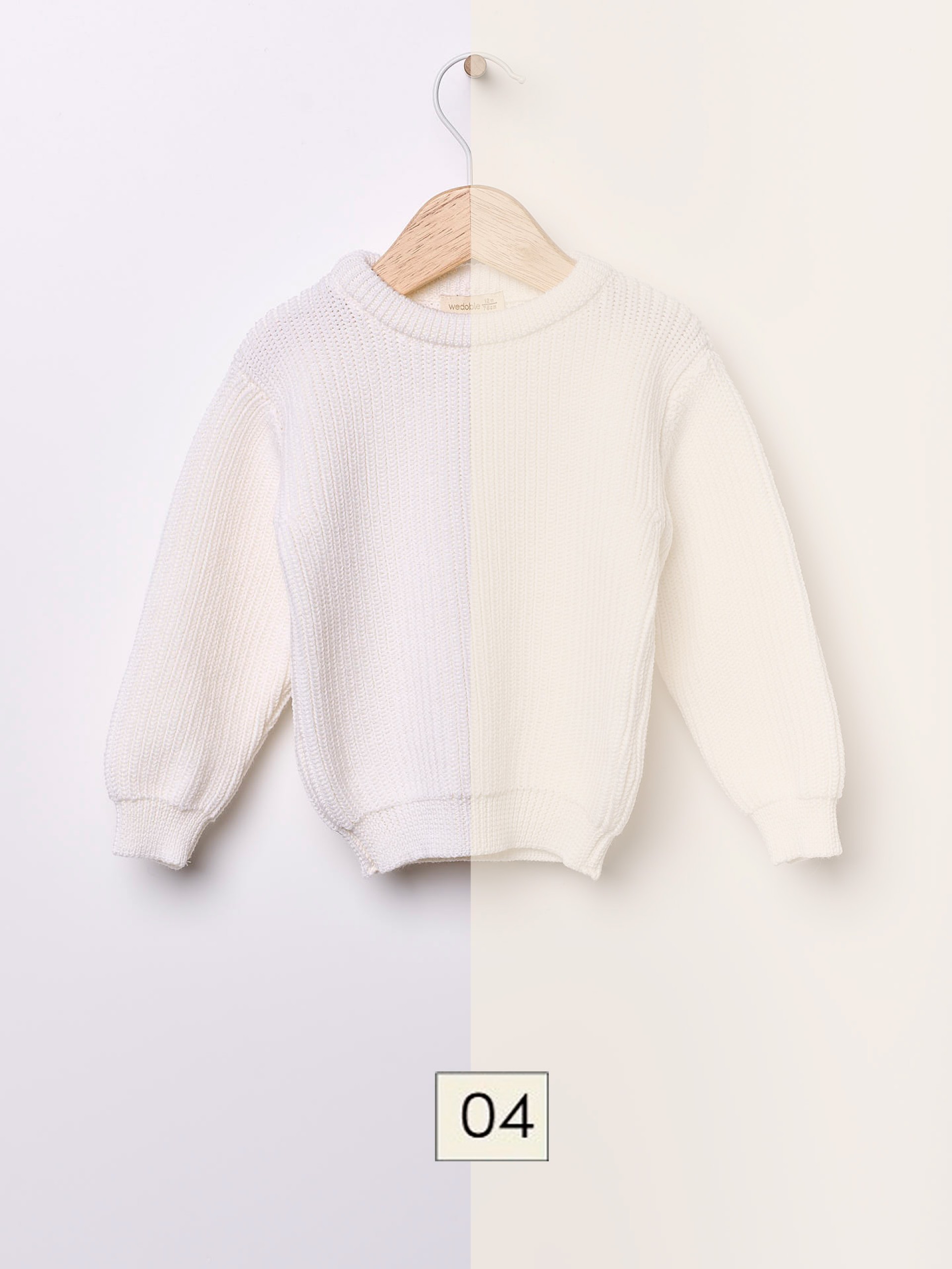 Knitted wool sweater