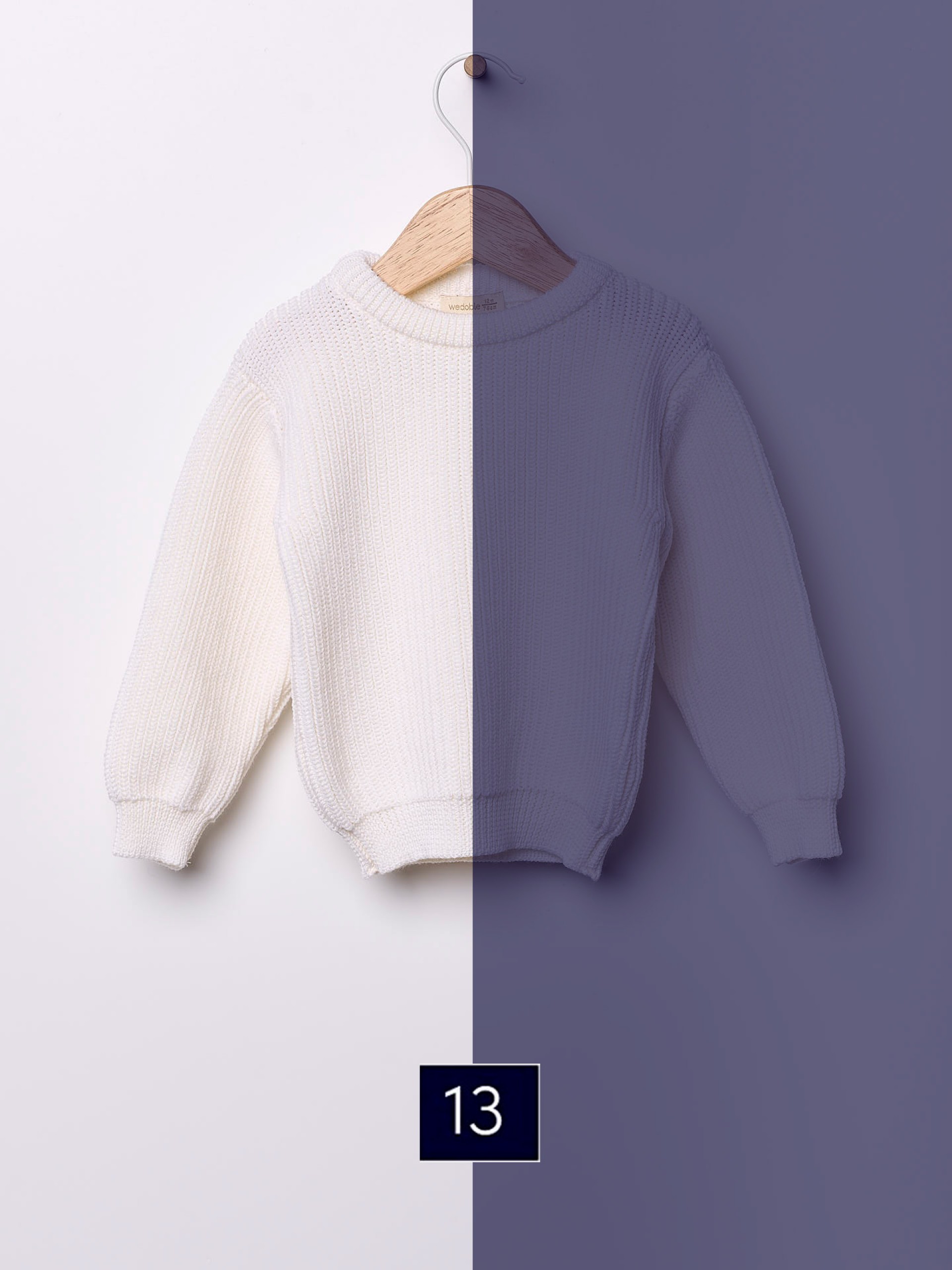 Knitted wool sweater