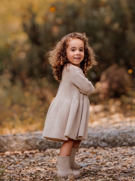 Knitted wool dress