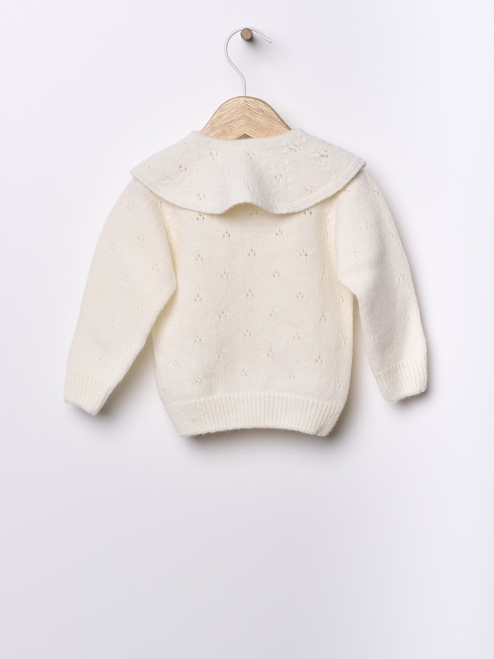 Knitted wool cardigan