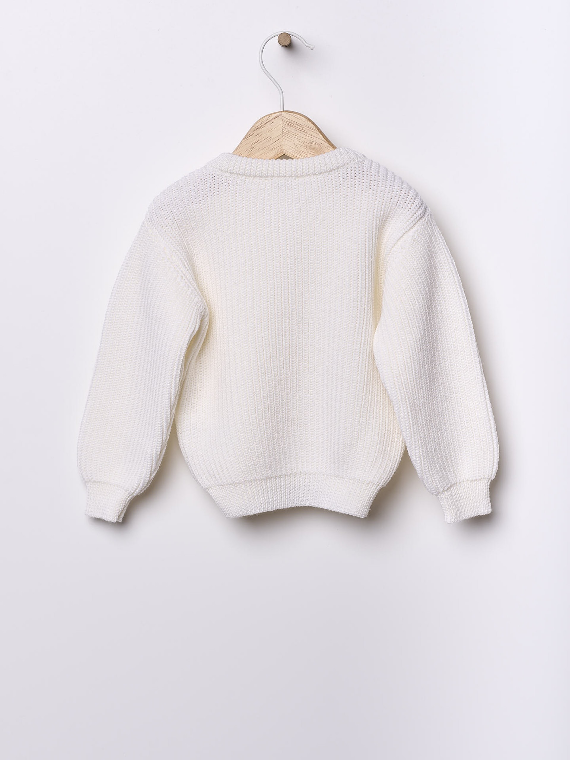 Knitted wool cardigan