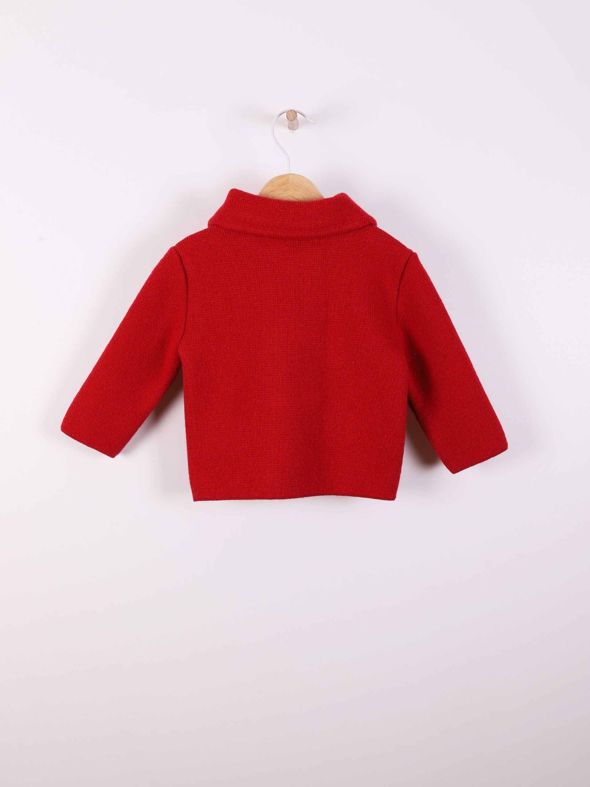 Knitted wool cardigan