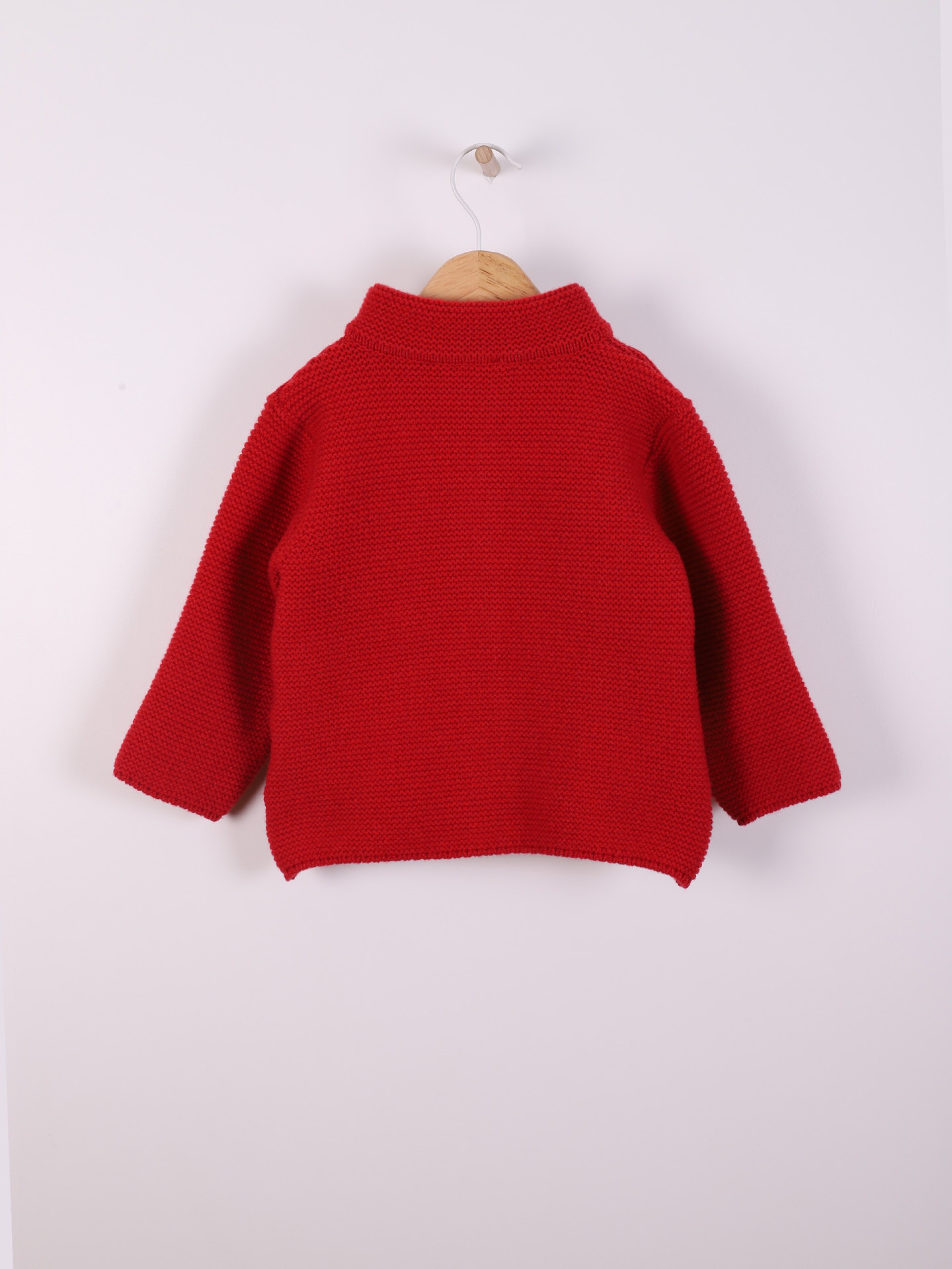 Knitted wool cardigan