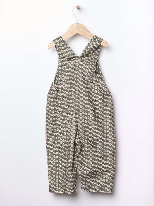 Floral dungarees