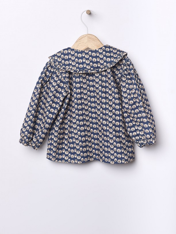 Floral bombazine blouse Floral bombazine blouse