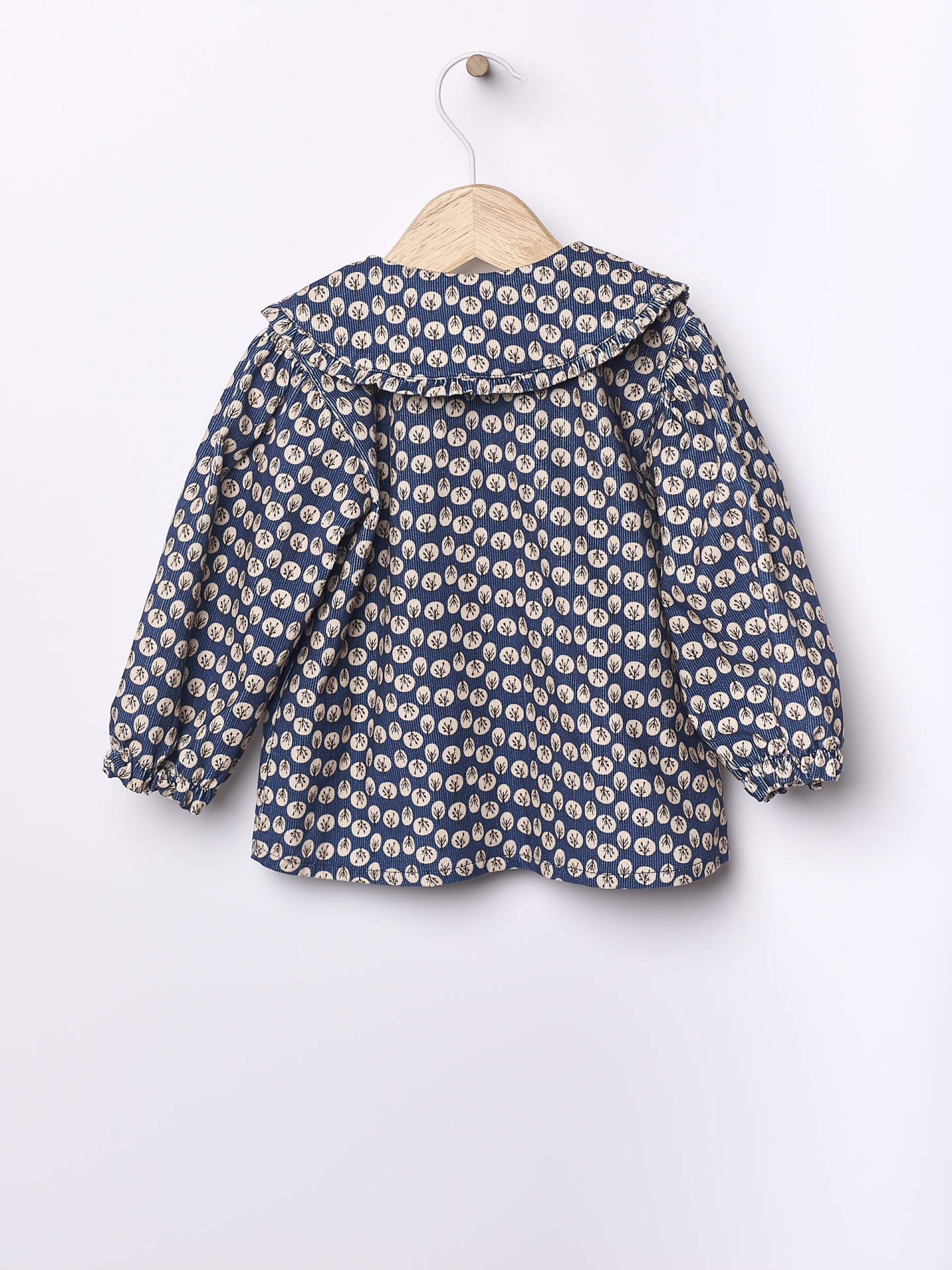 Floral bombazine blouse