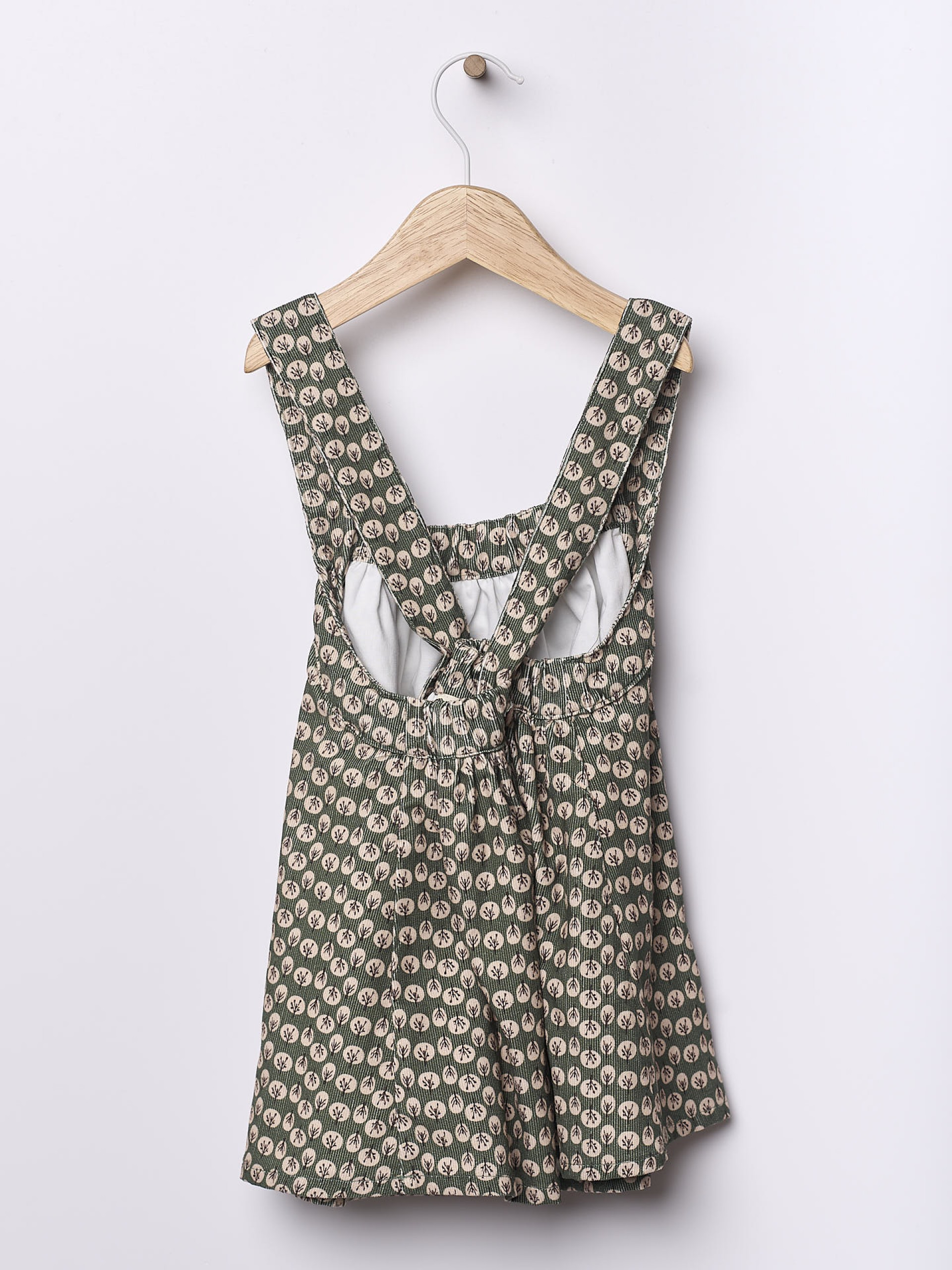 Pinafore bombazine dress