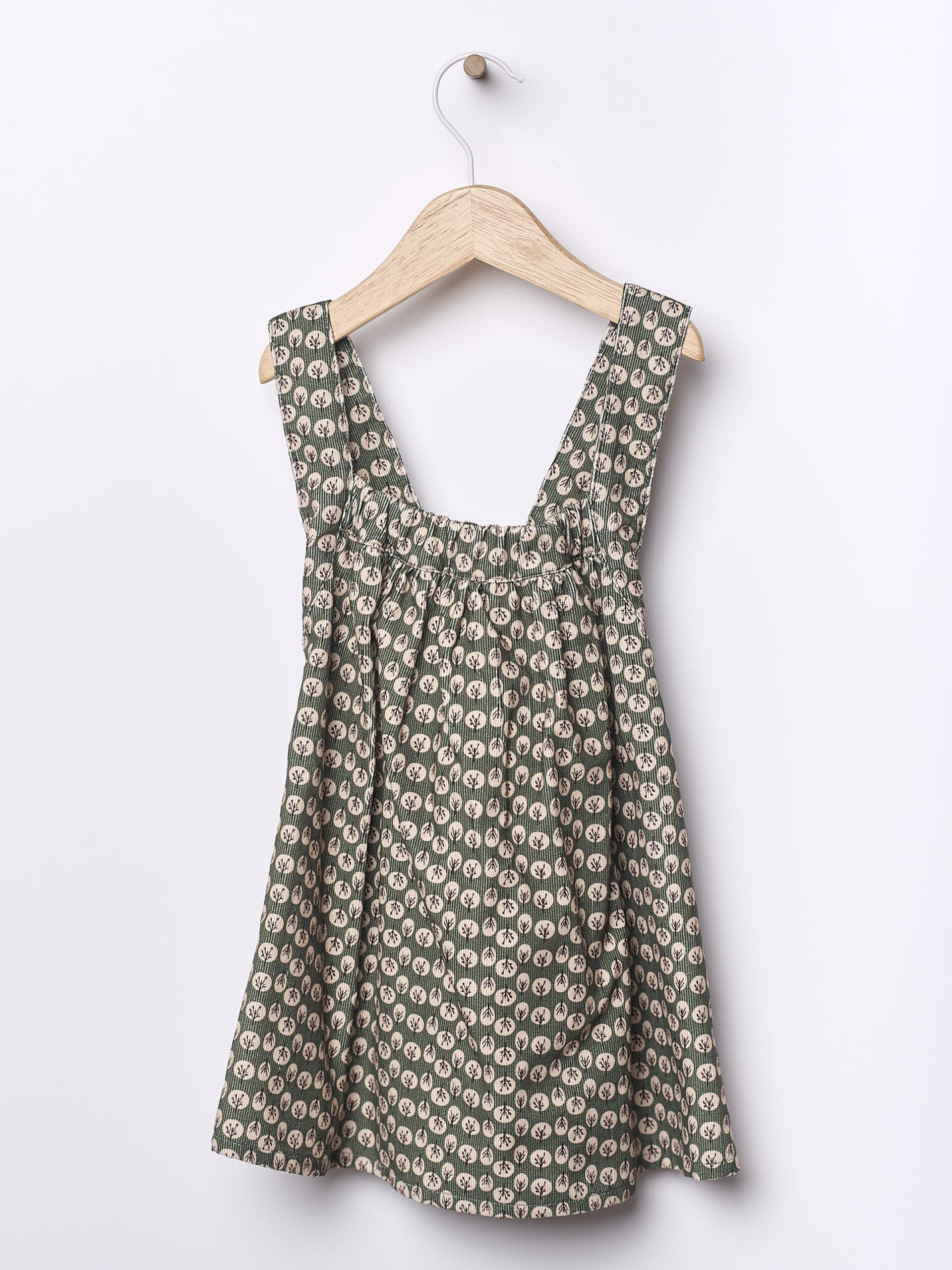 Pinafore bombazine dress