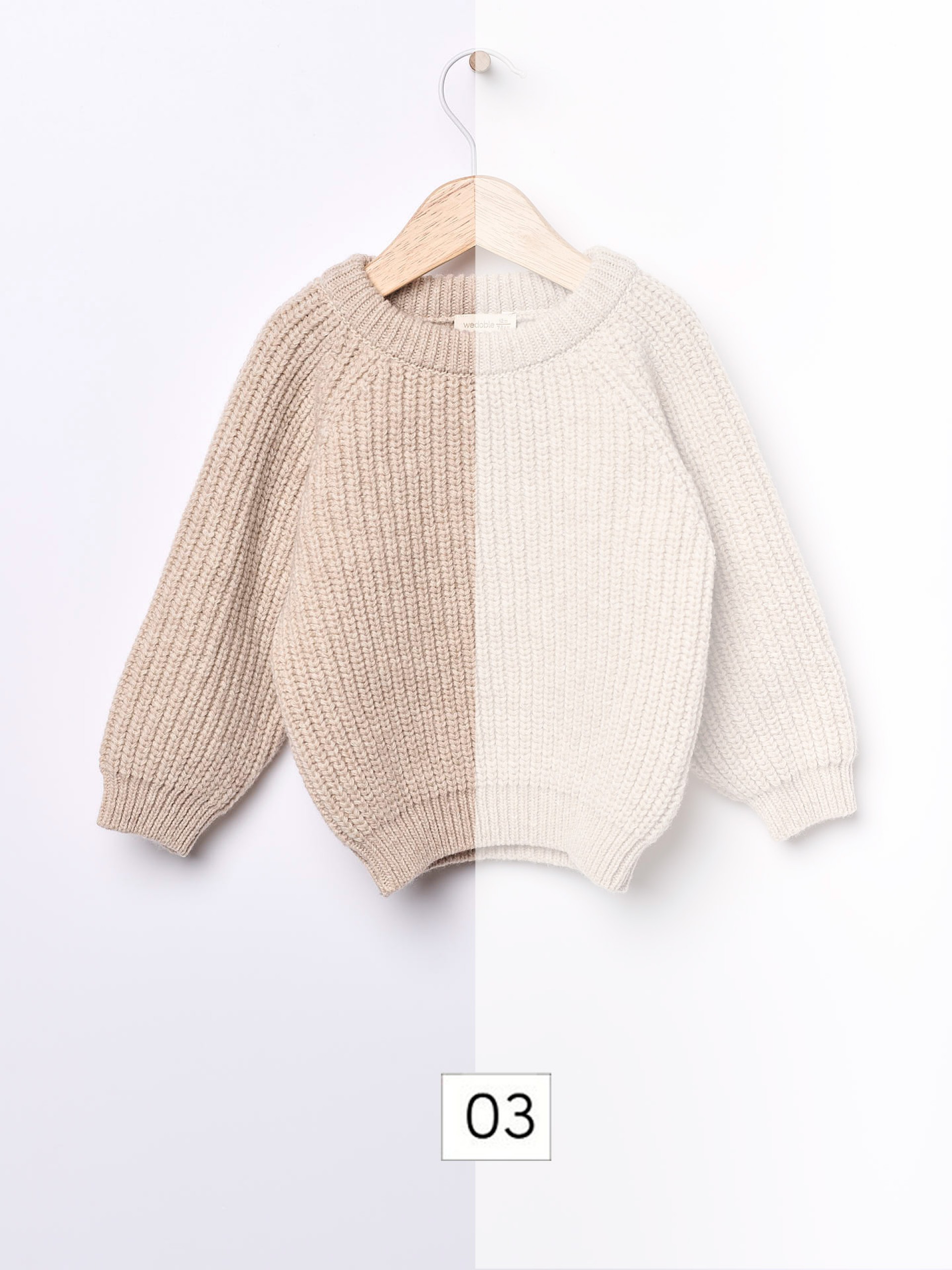 Knitted wool sweater