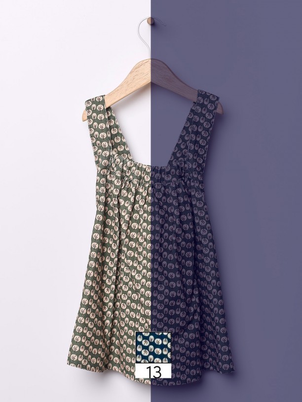 Pinafore bombazine dress