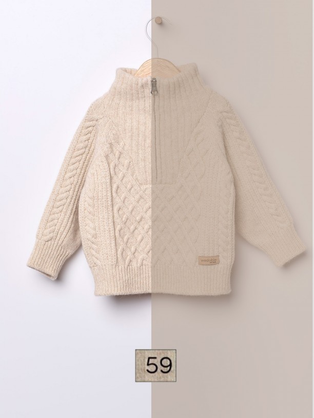 Knitted wool sweater