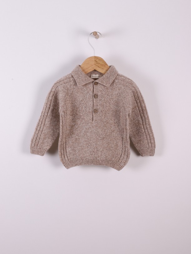 Knitted wool sweater