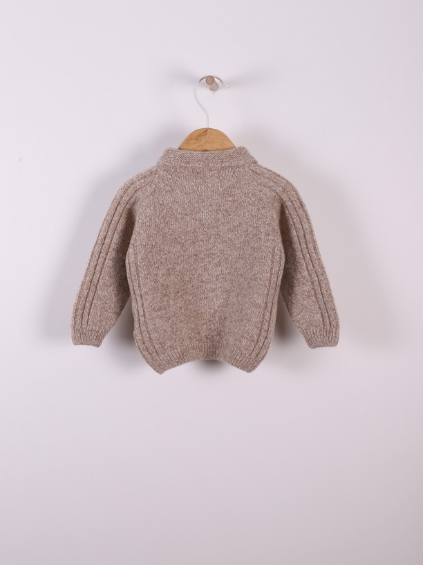 Knitted wool sweater