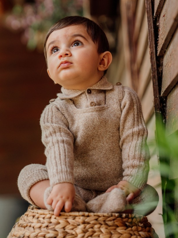 Knitted wool sweater