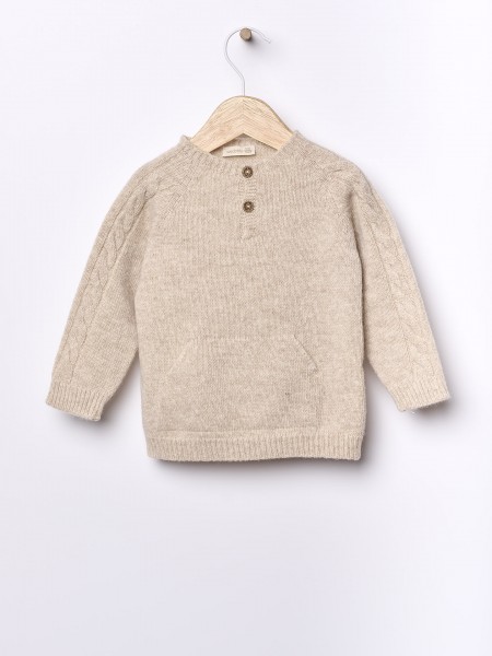 Knitted wool sweater