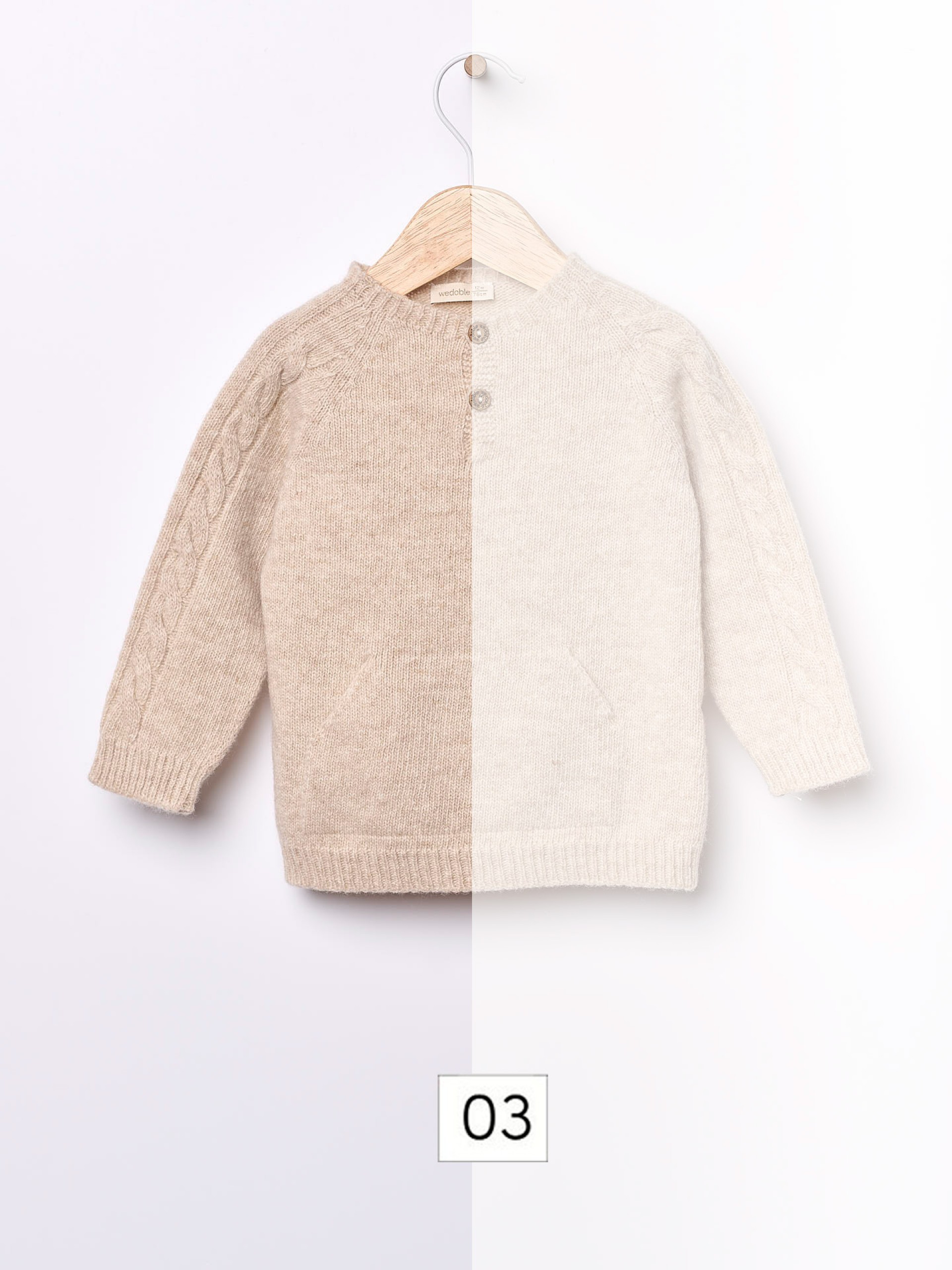 Knitted wool sweater