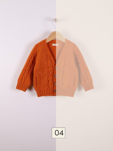 Casaco com decote em V