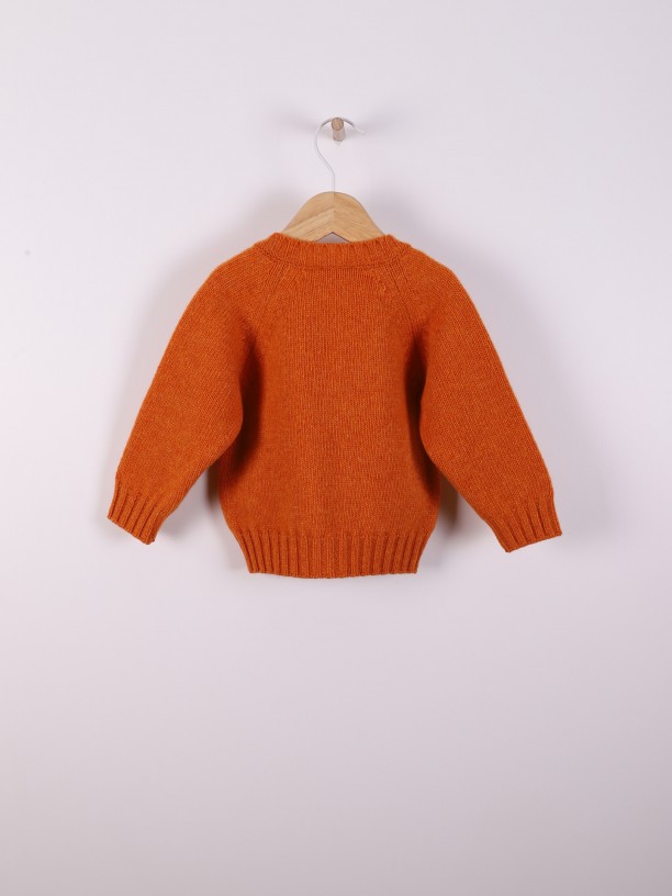 V-neck cardigan V-neck cardigan