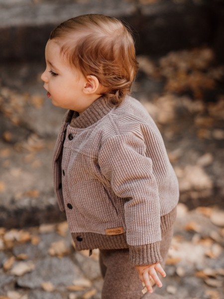 Knitted wool cardigan