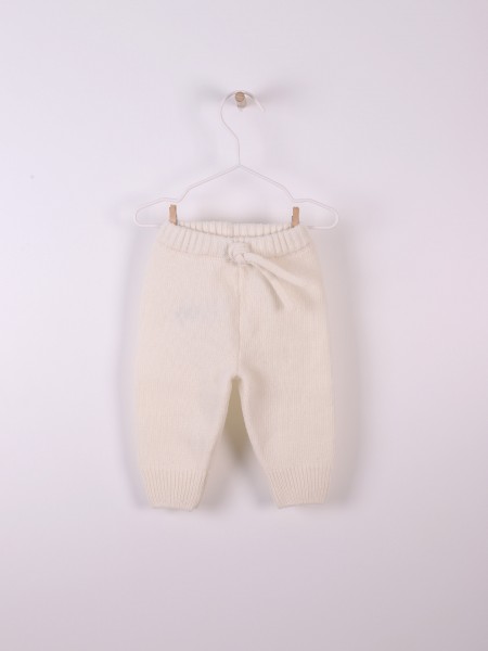 Knitted wool trousers