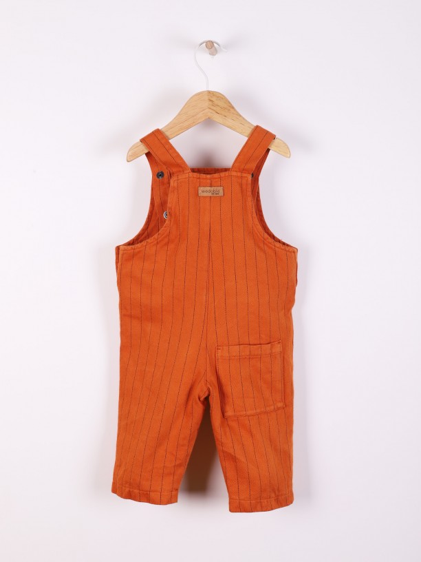 Twill dungarees