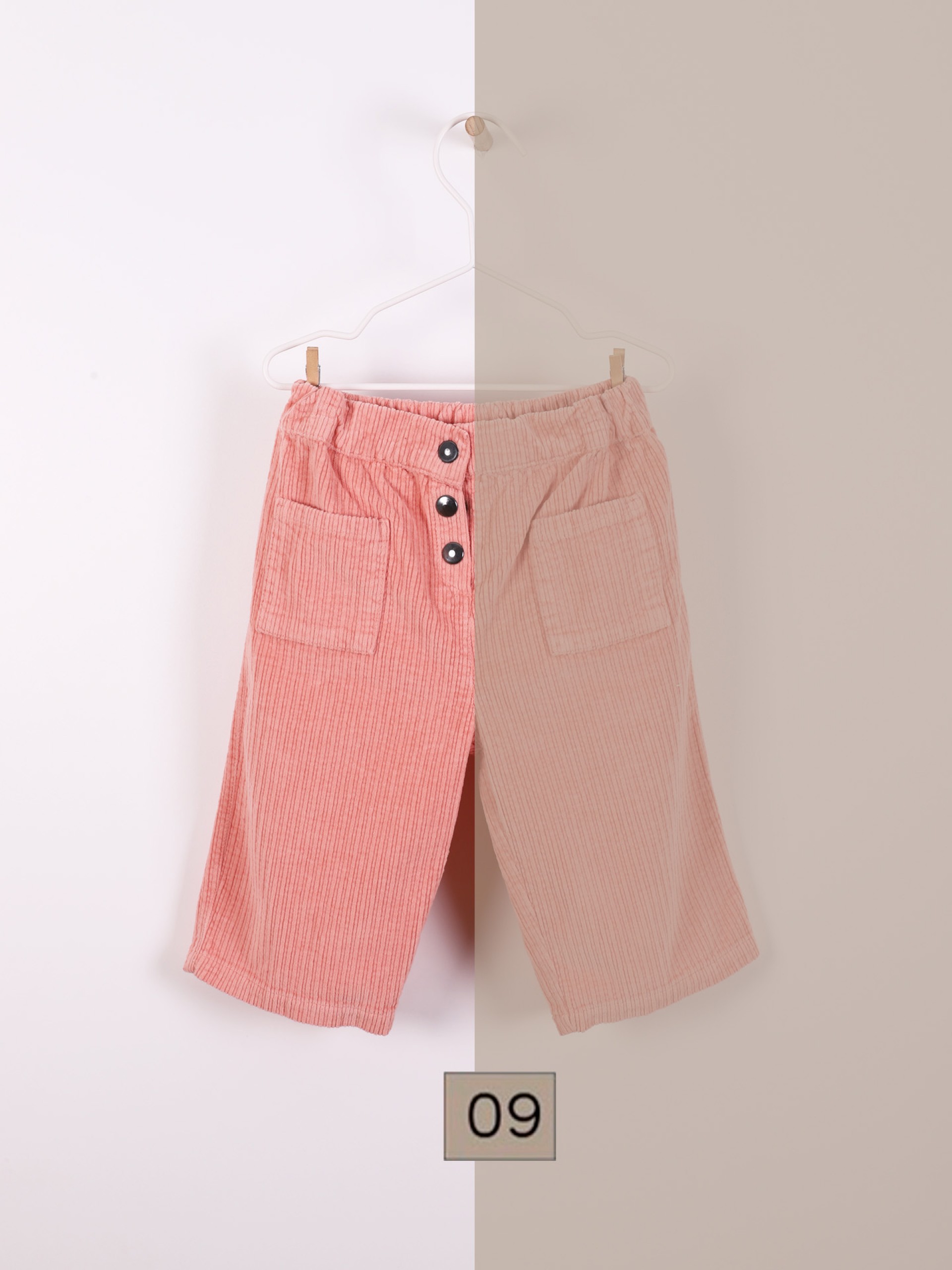 Calças de bombazine