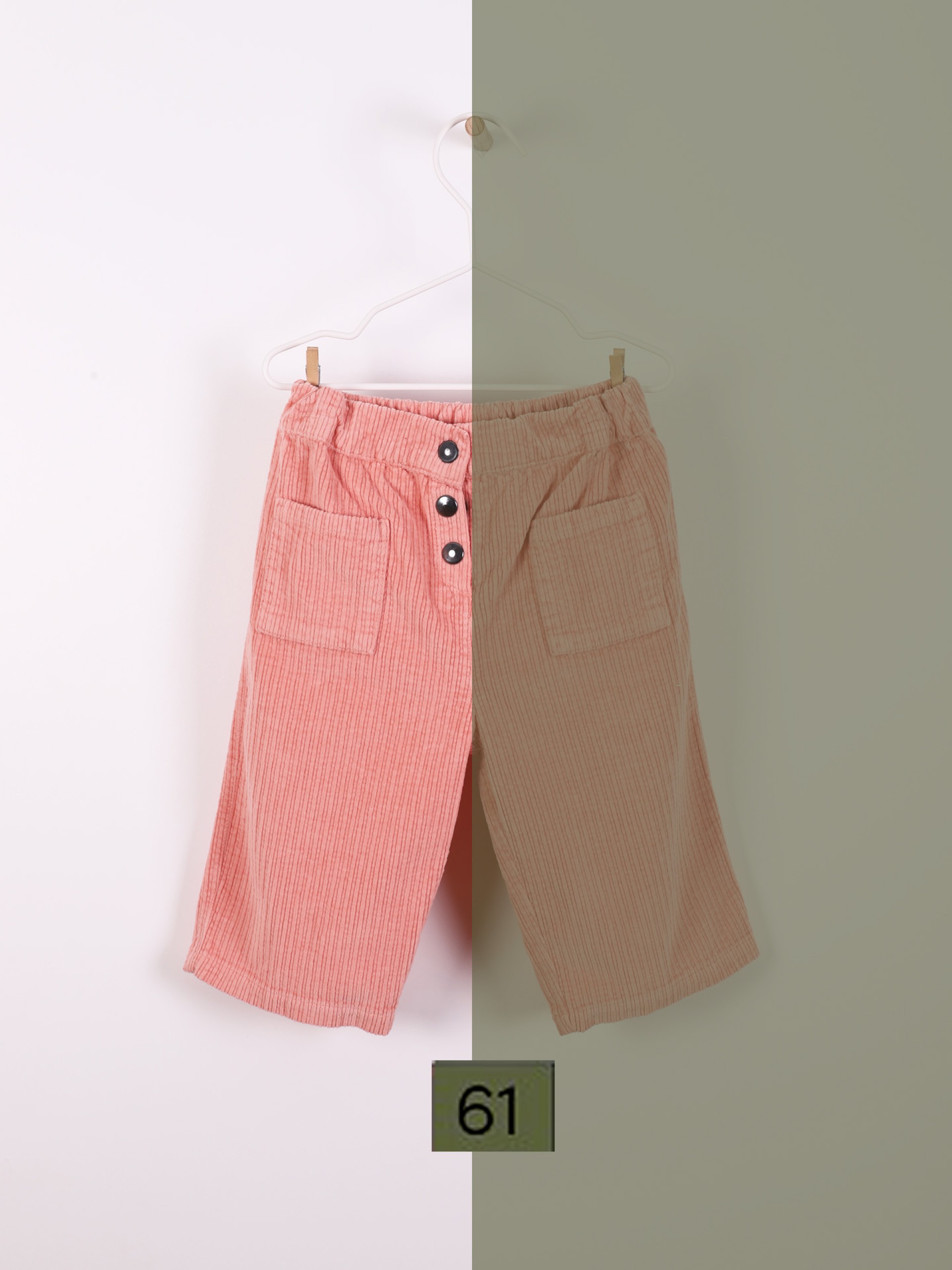 Calças de bombazine