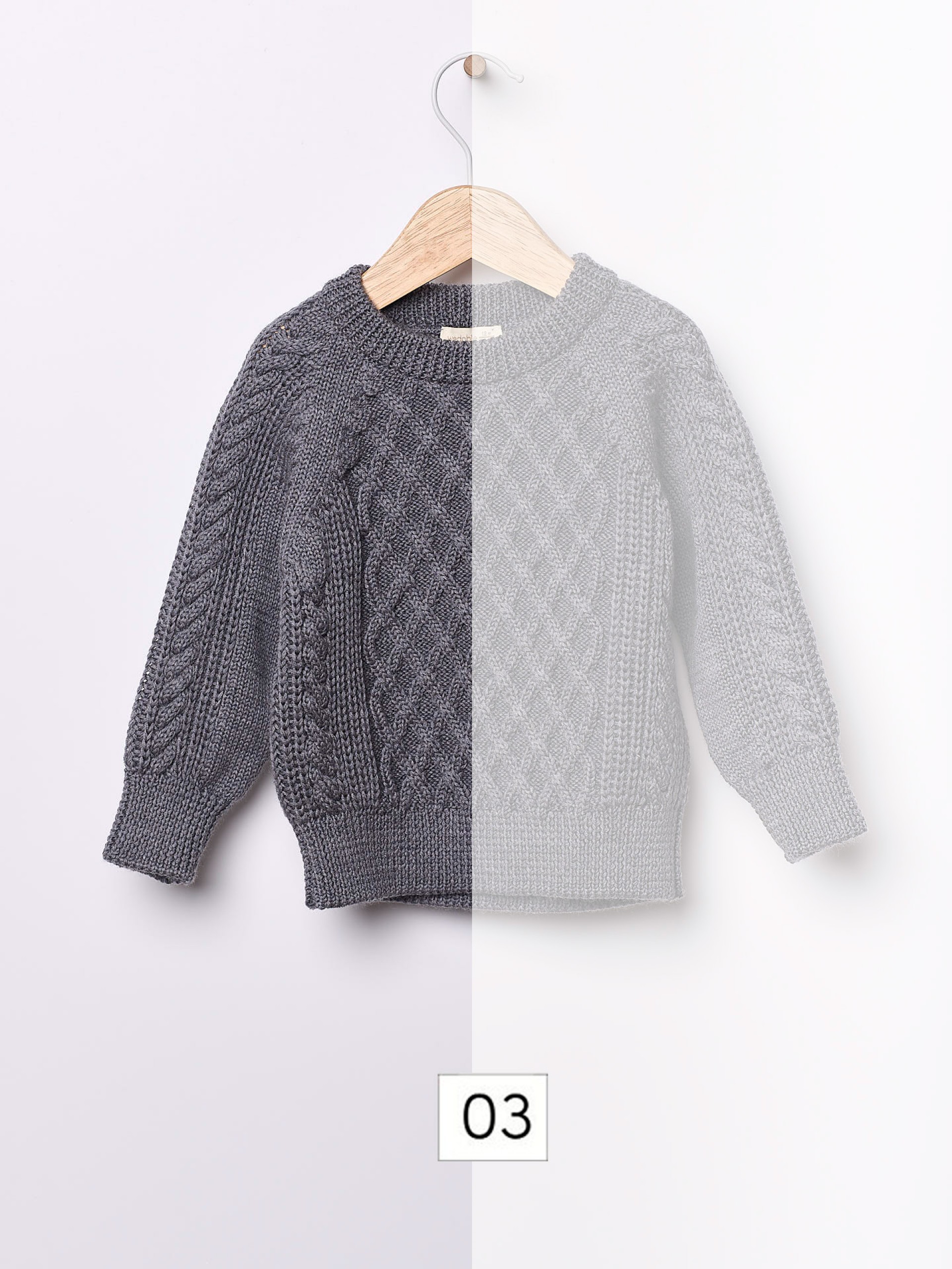 Knitted wool sweater