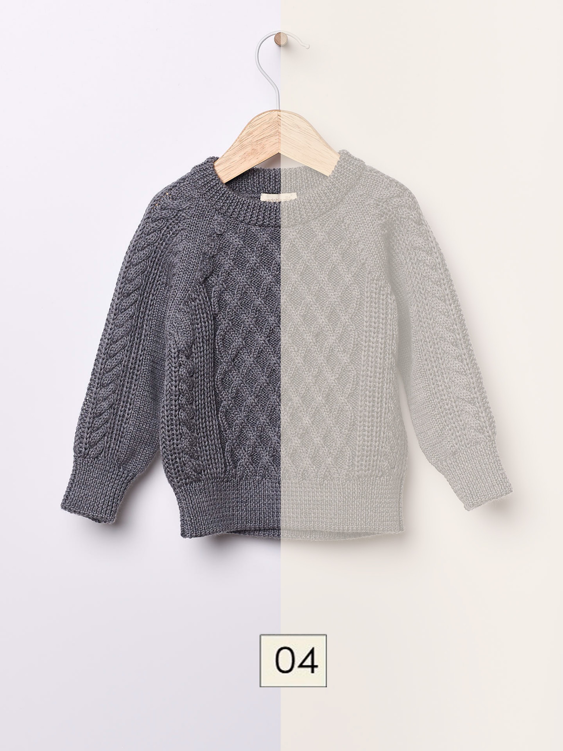 Knitted wool sweater