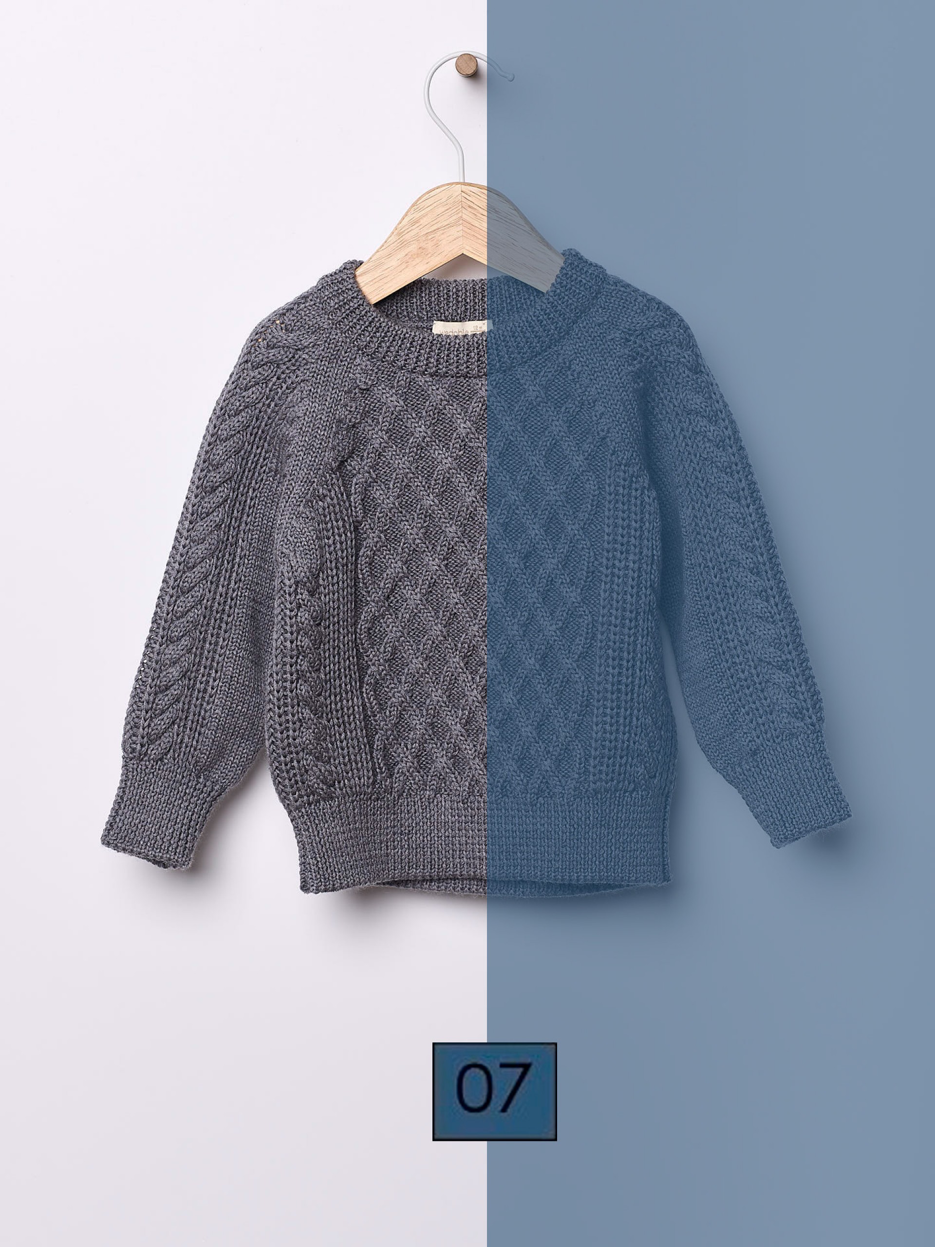Knitted wool sweater