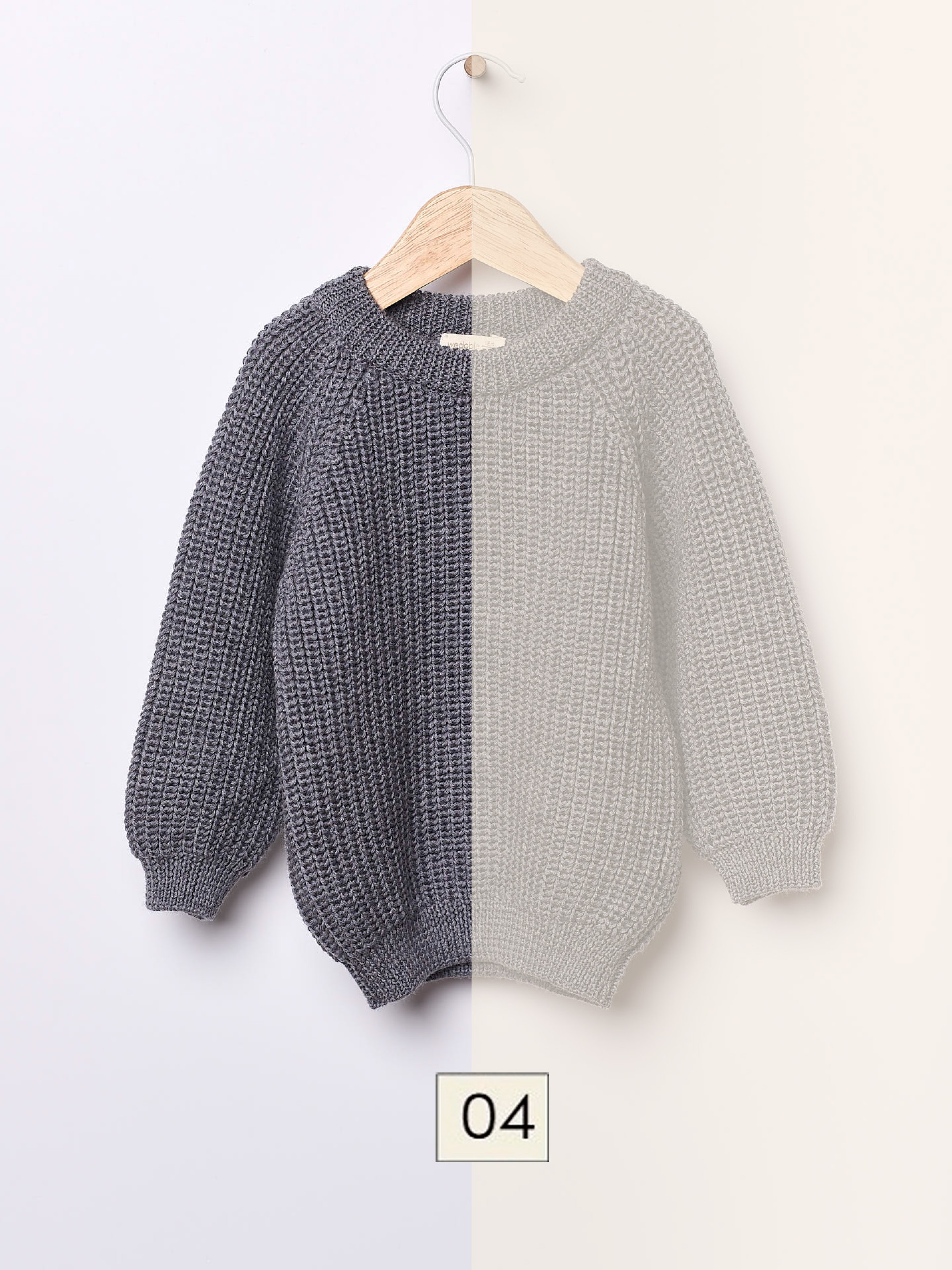 Knitted wool sweater
