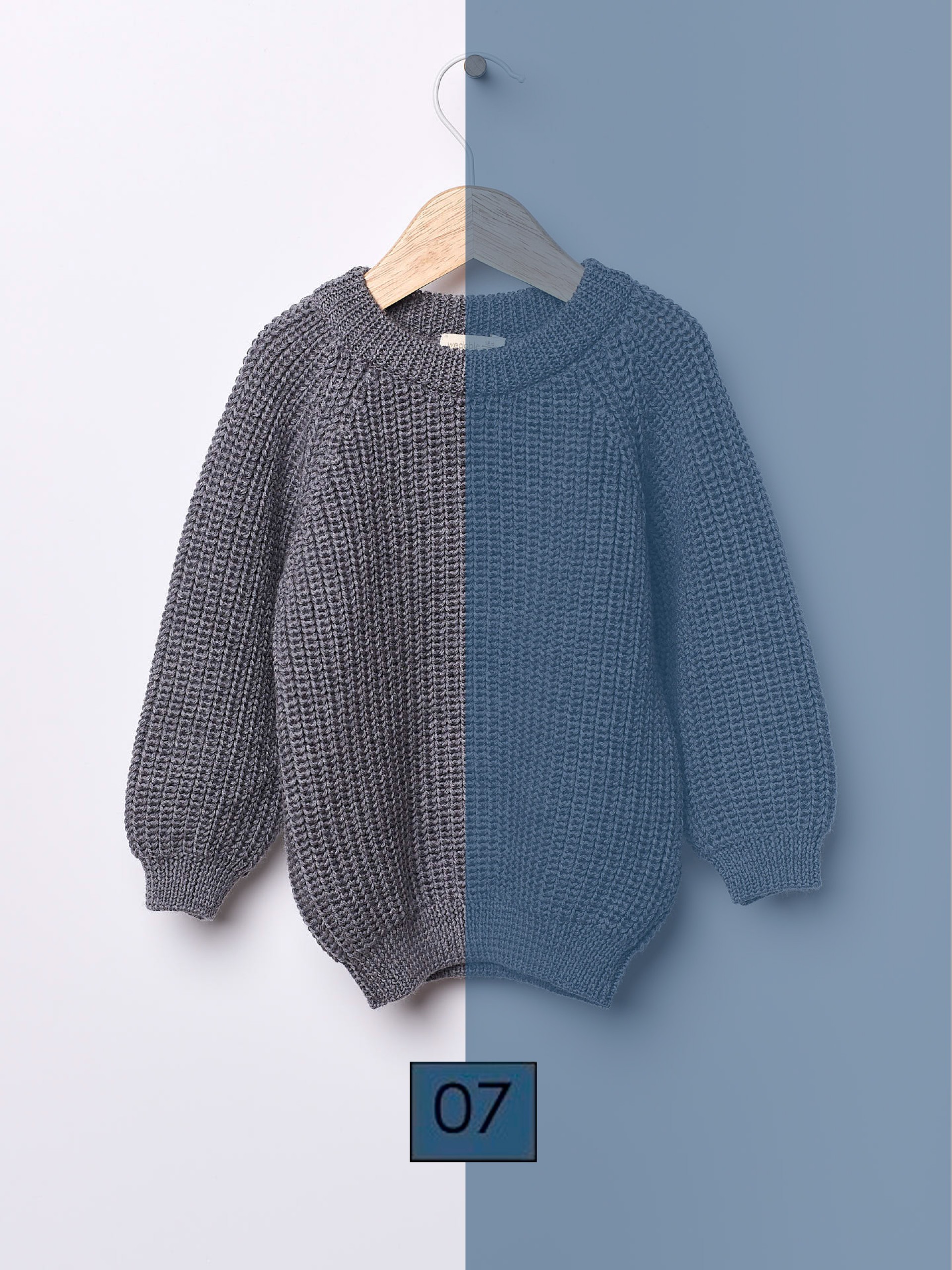 Knitted wool sweater