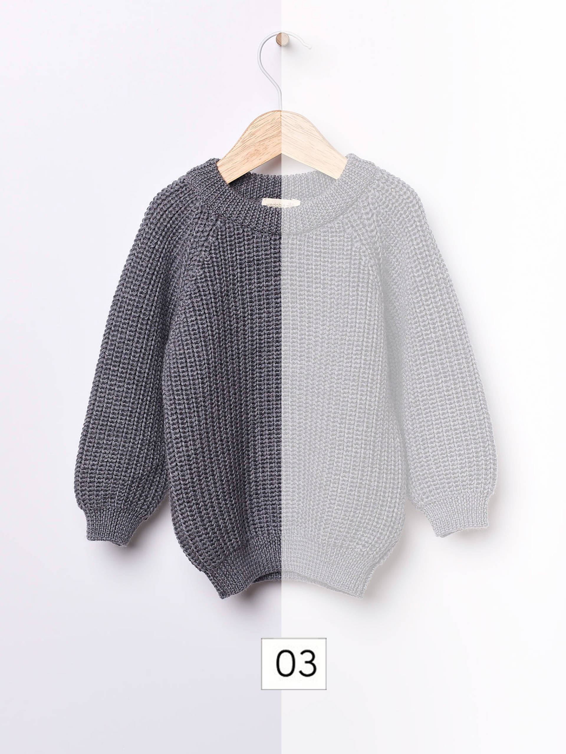 Knitted wool sweater