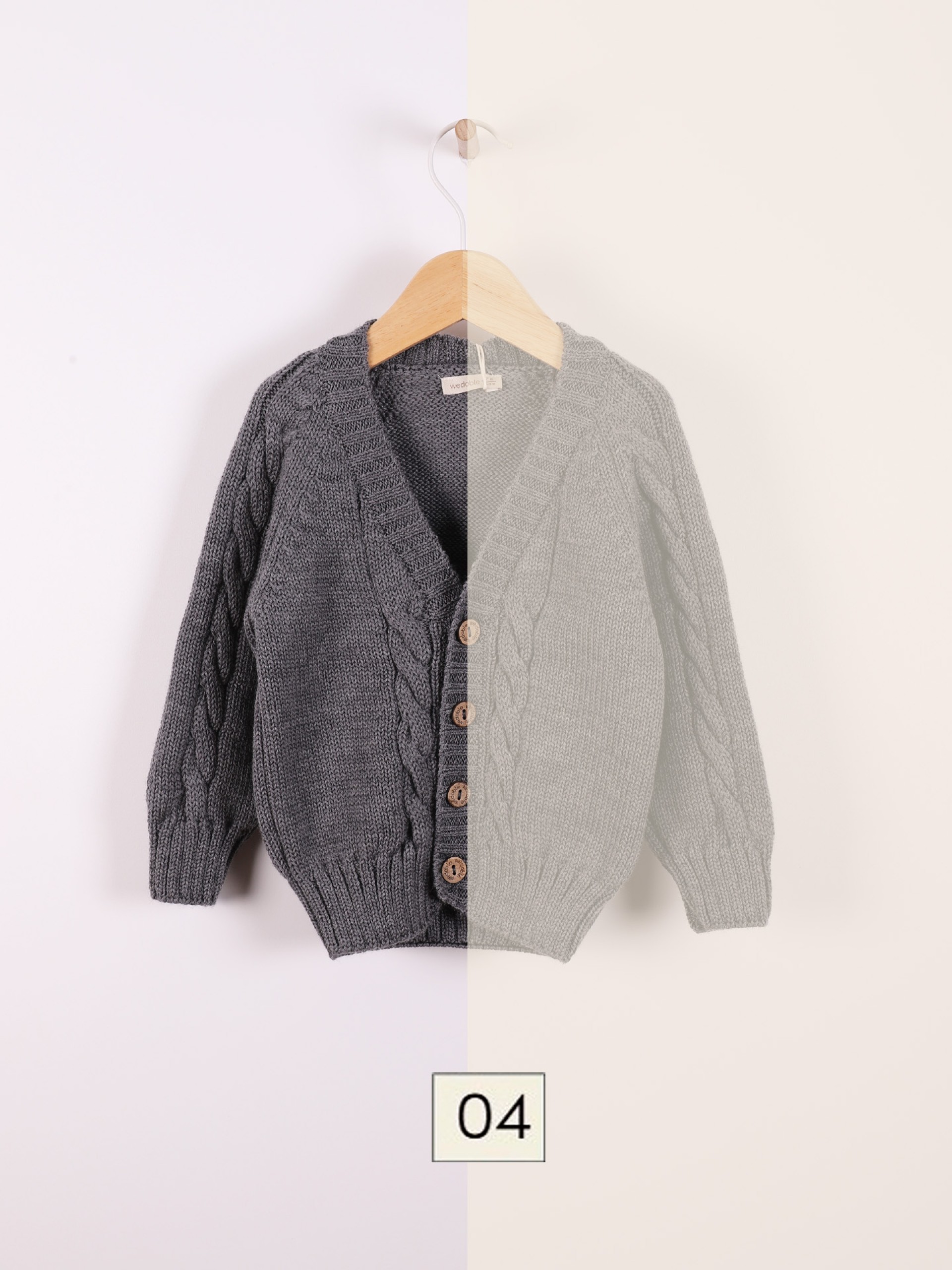 V-neck cardigan
