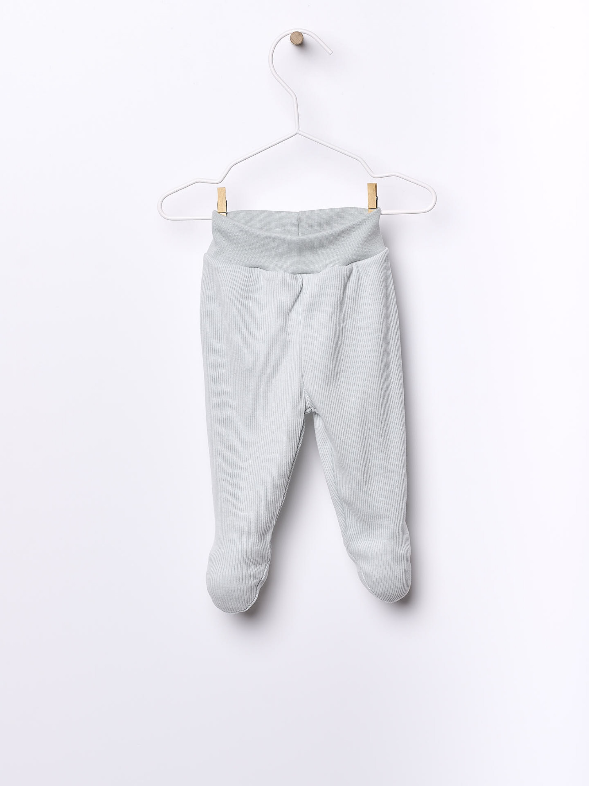 Cotton trousers with feet