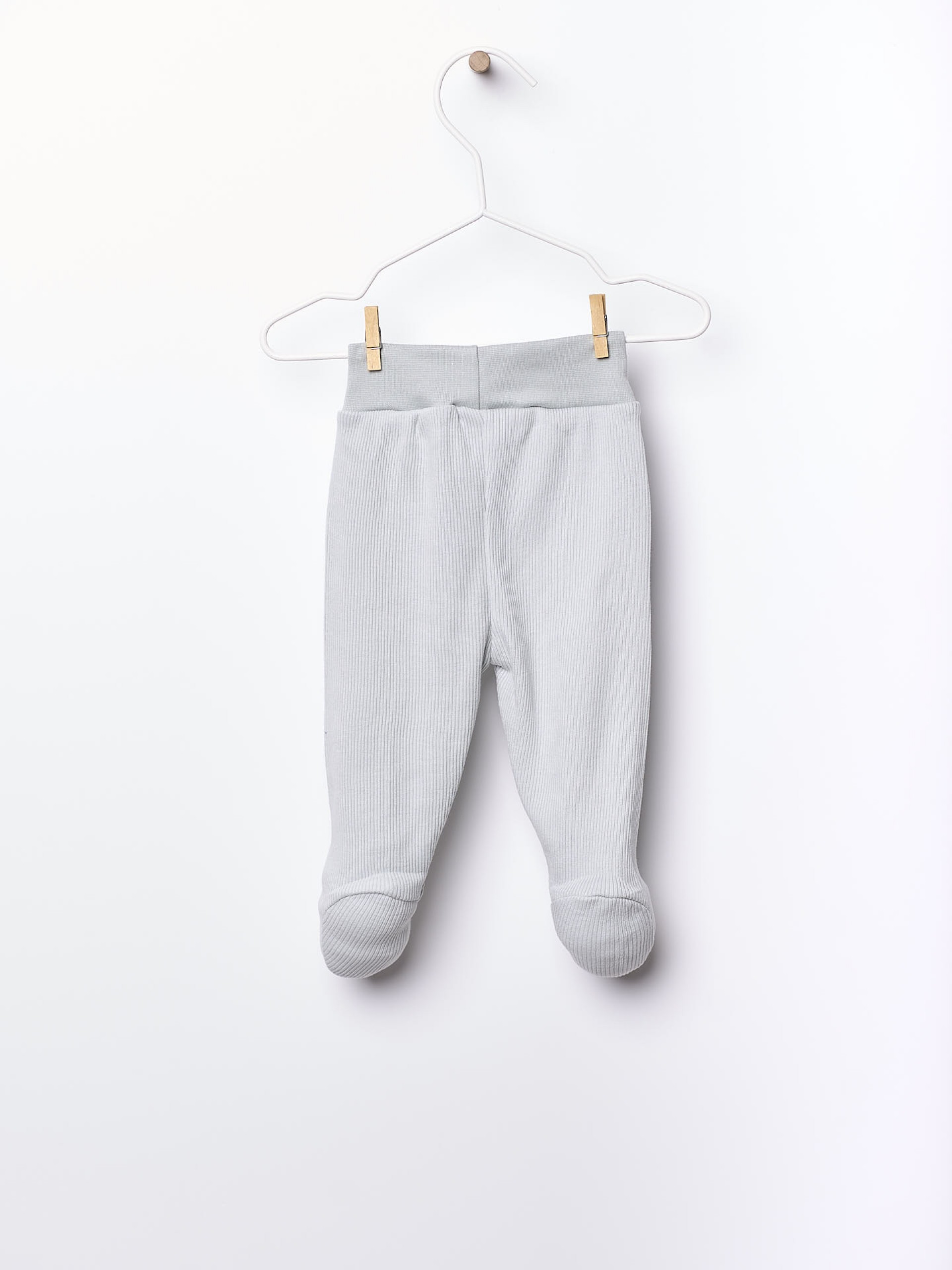 Cotton trousers with feet